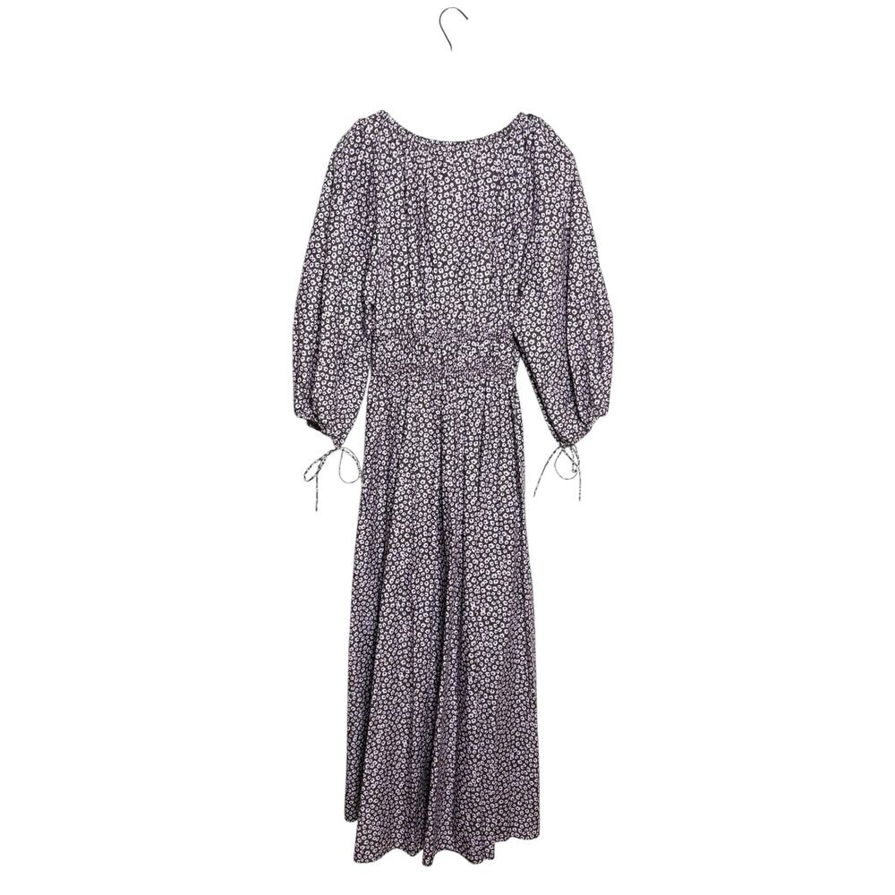Matteau NWT Shirred Floral-Print Organic Cotton-Poplin Maxi Dress 10 AU 6 US - Picture 4 of 9